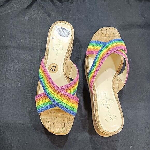 BRAND NEW JESSICA SIMPSON ELIZA CROCHET PLATFORM SANDAL S2 - Picture 4 of 16